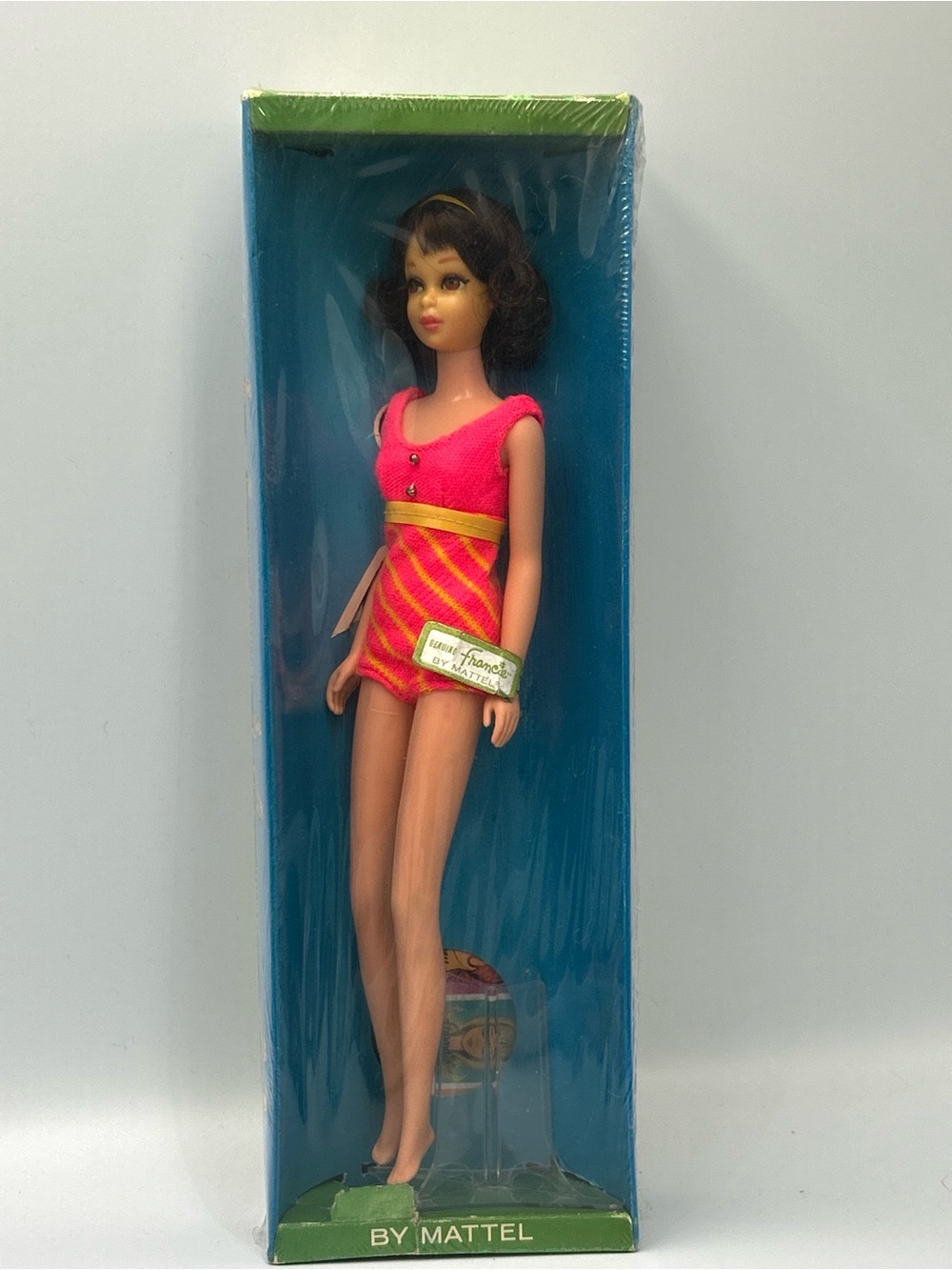 Mattel Women's Pink & Yellow Striped Skort Shorts